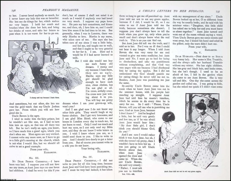 Item #516454 A Child's Letters To Her Husband. By Helen Watterson Moody. An original article...