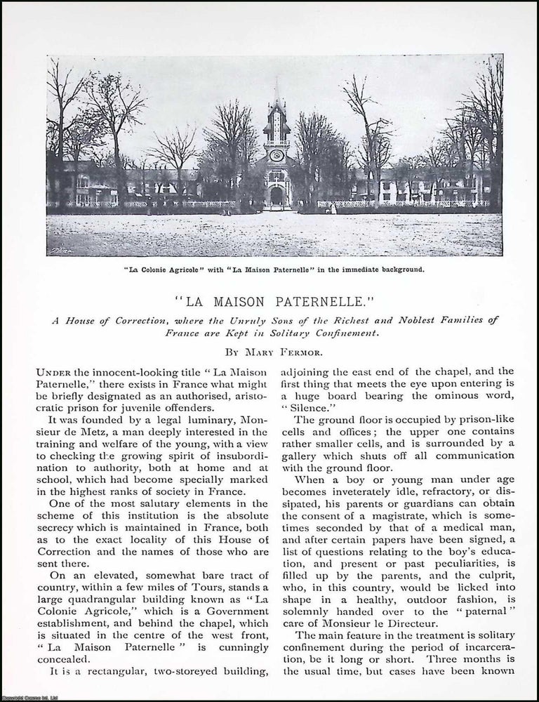Item #516457 La Maison Paternelle, France : A house of Correction, where the Sons of the Richest...