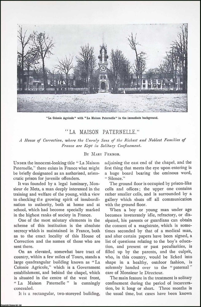 Item #516457 La Maison Paternelle, France : A house of Correction, where the Sons of the Richest...