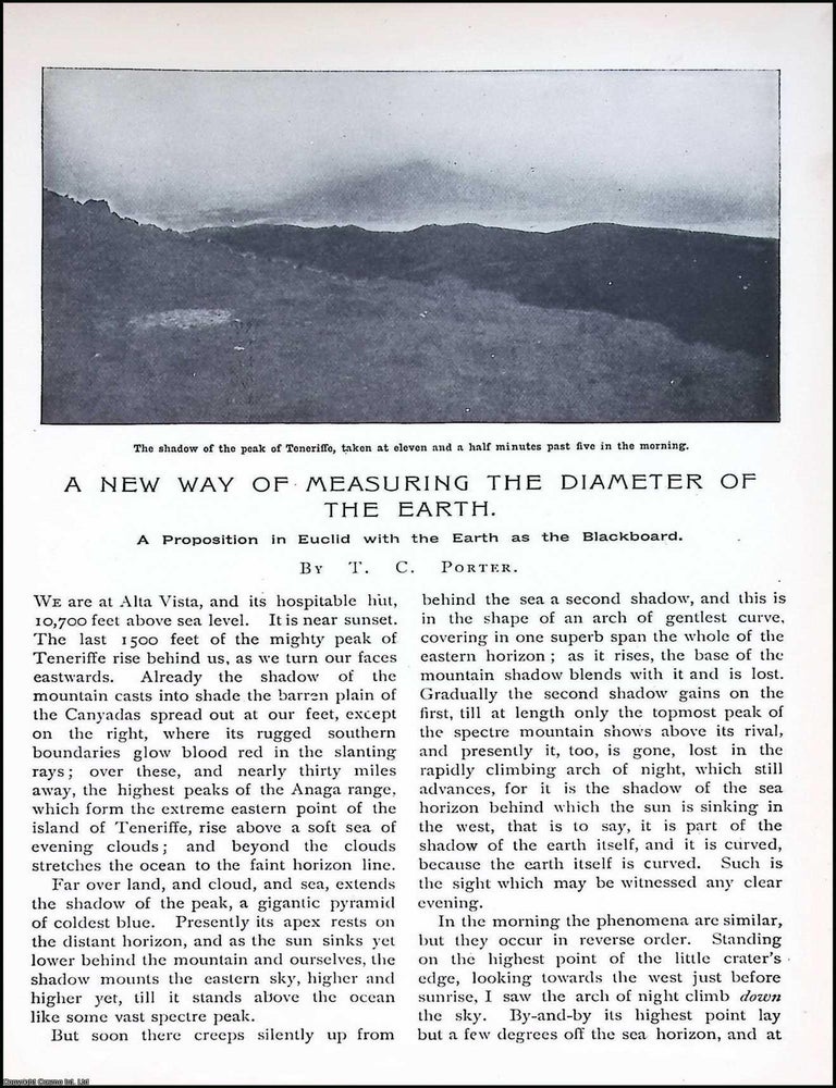 Item #516747 A New Way of Measuring the Diameter of the Earth : A Proposition in Euclid with the...