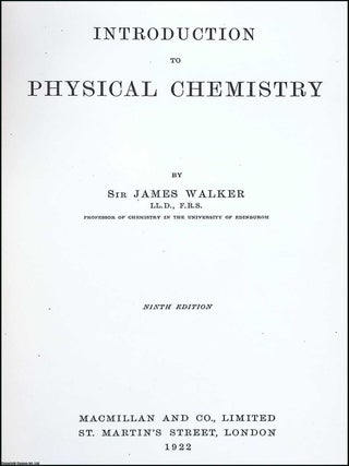 Introduction to Physical Chemistry.