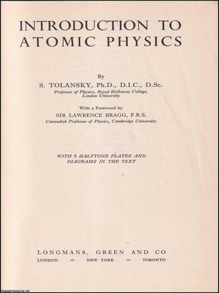 Introduction to Atomic Physics.