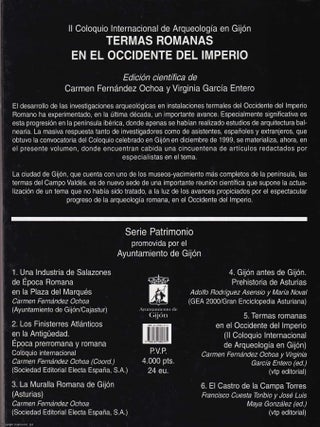 Termas Romanas en el Occidente del Imperio : II Coloquio Internacional de Arqueologia en Gijon.