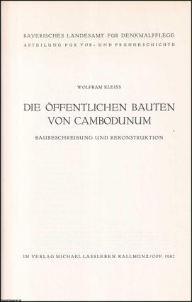 Die offentlichen Bauten von Cambodunum : Baubeschreibung und Rekonstruktion.