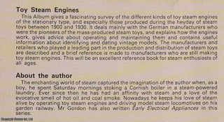 Toy Steam Engines.