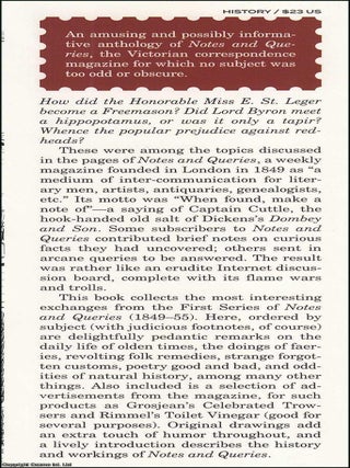 Captain Cuttle's Mailbag : History, Folklore & Victorian Pedantry from the Pages of Notes & Queries.