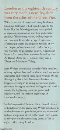 London in the Eighteenth Century : A Great and Monstrous Thing.