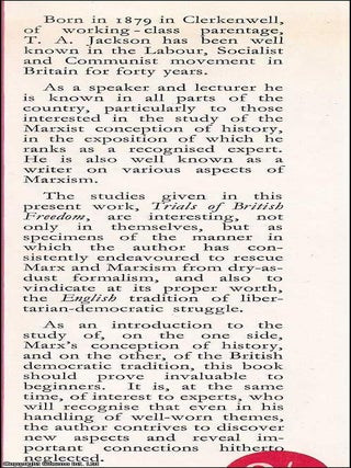 Trials of British Freedom : Being some studies in the history of the fight for democratic freedom in Britain.