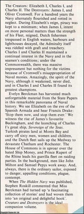 Creators and Destroyers of the English Navy.