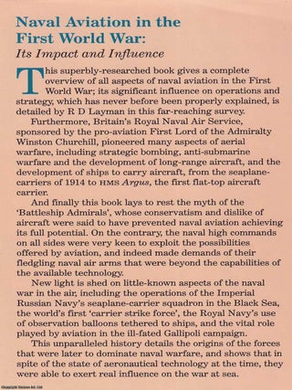 Naval Aviation in the First World War : Its Impact and Influence.