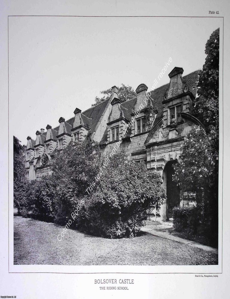 Item #519126 Bolsover Castle, The Riding School. A beautiful large black & white 1894...