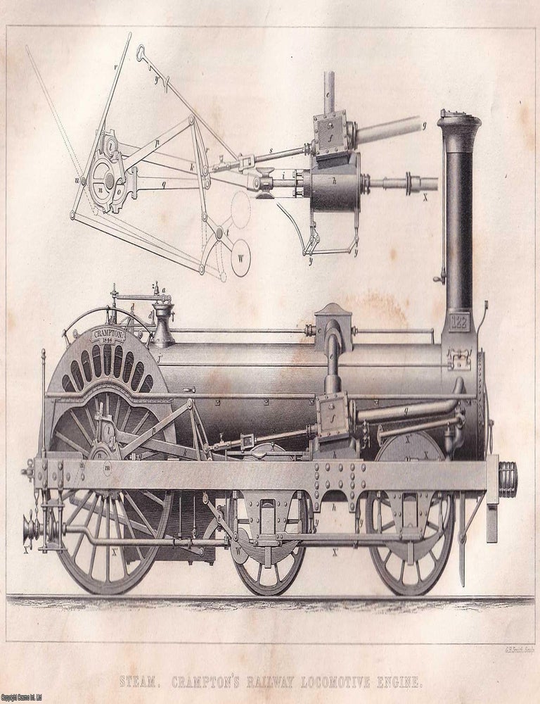 Item #519397 1868 : Crampton's Railway Locomotive Engine ; Nasmyth's Patent Steam...