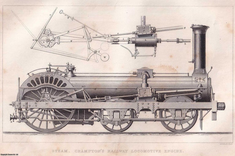 Item #519397 1868 : Crampton's Railway Locomotive Engine ; Nasmyth's Patent Steam...