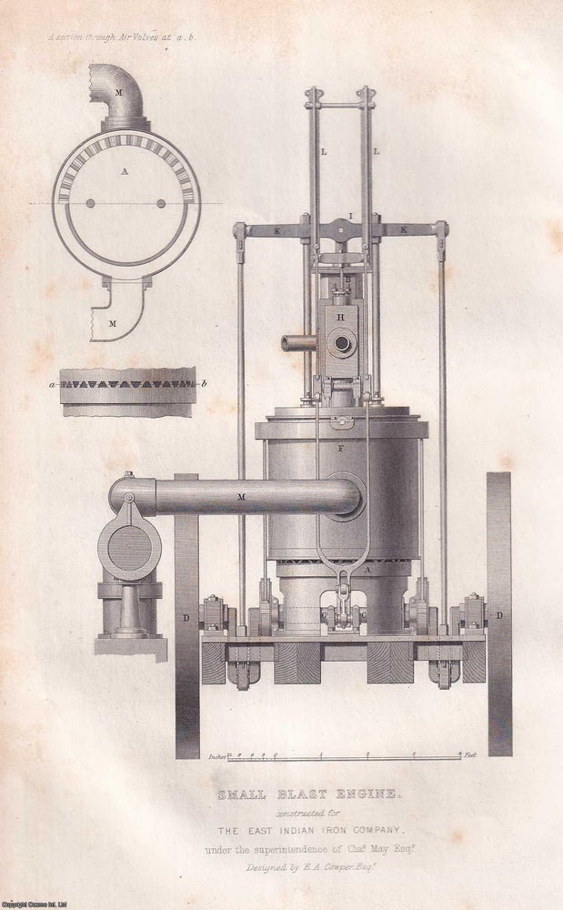 Item #519413 1868 : Small Blast Engine, Constructed for The East India Company. An original Steel...