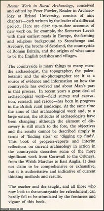 Recent Work in Rural Archaeology : A collection of essays that highlight new approaches and discoveries in the study of rural archaeology in Britain and Europe.