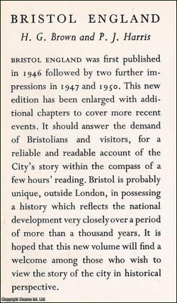 Bristol, England : City of a Thousand Years.