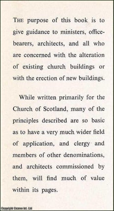 A Handbook on The Principles of Church Building : Furnishing, Equipment & Decoration. By Esme Gordon.