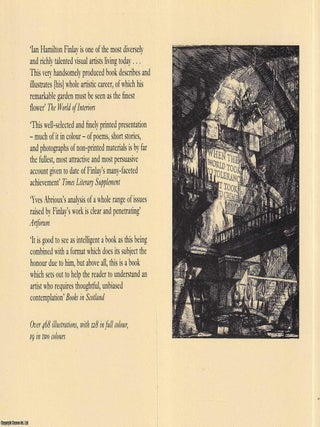 Ian Hamilton Finlay, A Scottish Poet, Artist, and Gardener : A Visual Primer. By Yves Abrioux.