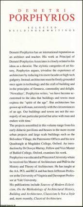 Demetri Porphyrios : Buildings & Writings. By Demetri Porphyrios.
