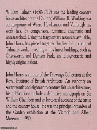 William Talman : Maverick Architect.