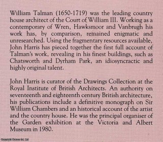 William Talman : Maverick Architect.