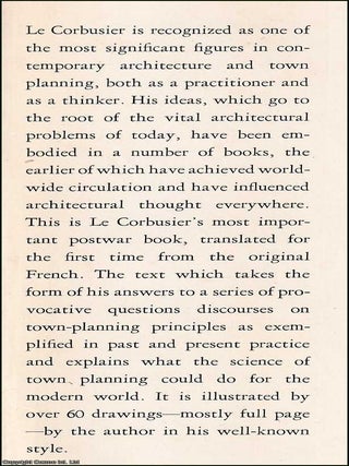 Concerning Town Planning. With over 60 drawings.