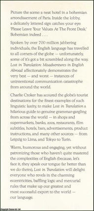 Lost in Translation : Misadventures in English Abroad.