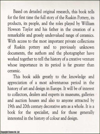 Ruskin Pottery : The pottery of Edward Richard Taylor & William Howson Taylor, 1898-1935.