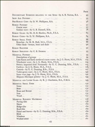 Winchester Excavations, 1949-1960. Volume 1.