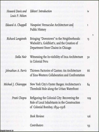 Buildings & Landscapes. Volume 14, 2007.