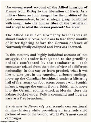 Six Armies in Normandy : From D-Day to the Liberation of Paris.