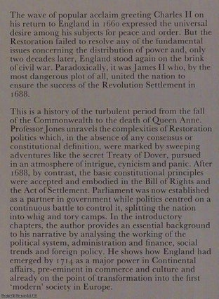 England, 1658-1714 : Country and Court.