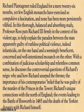 Richard III : English Monarchs.