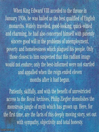 King Edward VIII : The Official Biography.