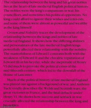 Crown and Nobility, 1272-1461 : Political Conflict in late medieval England.