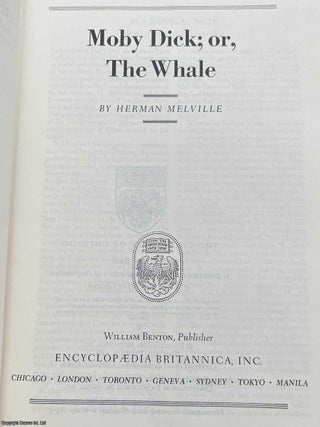 Moby Dick ; or, the Whale. By Herman Melville. Britannica Great Books of the Western World, Vol. 48.