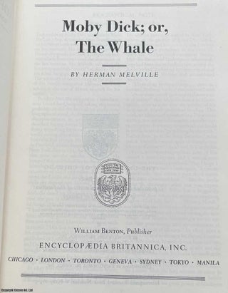 Moby Dick ; or, the Whale. By Herman Melville. Britannica Great Books of the Western World, Vol. 48.