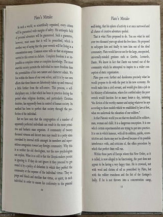 Plato's Mistake. By Richard Church.