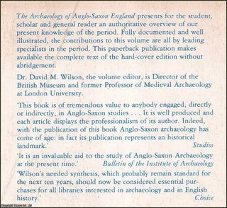 The Archaeology of Anglo-Saxon England. By David M. Wilson.
