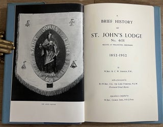 Wellington, Shropshire : A Brief History of St. John's Masonic Lodge, 1852-1952. By B.C.W. Johnson.