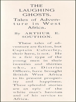 The Laughing Ghosts : Tales of Adventure in West Africa.