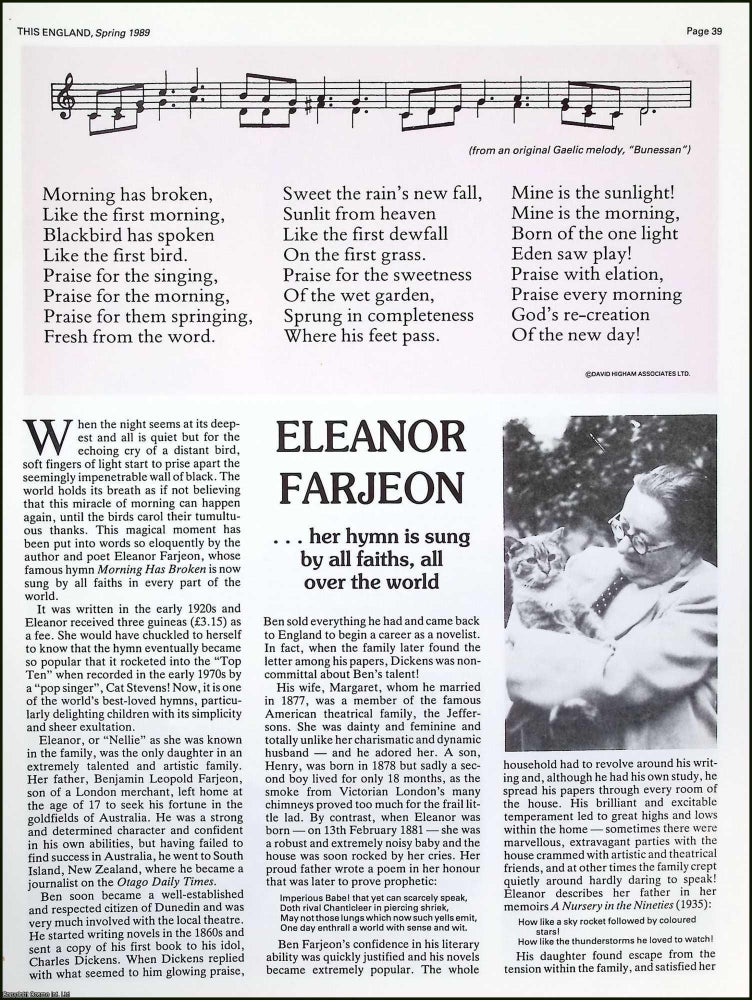 Item #522063 Eleanor Farjeon : English Author, Poet & Playwright, best known for her...
