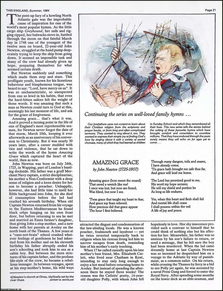 Item #522076 John Newton : From Slave Trader to Parson. Several pictures and accompanying text,...