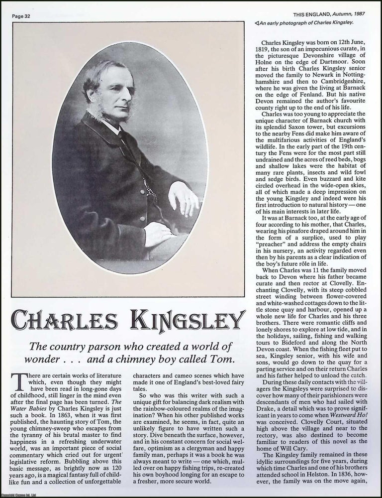 Item #522093 Charles Kingsley : Victorian Writer of Morality, Poverty & Social Reform....