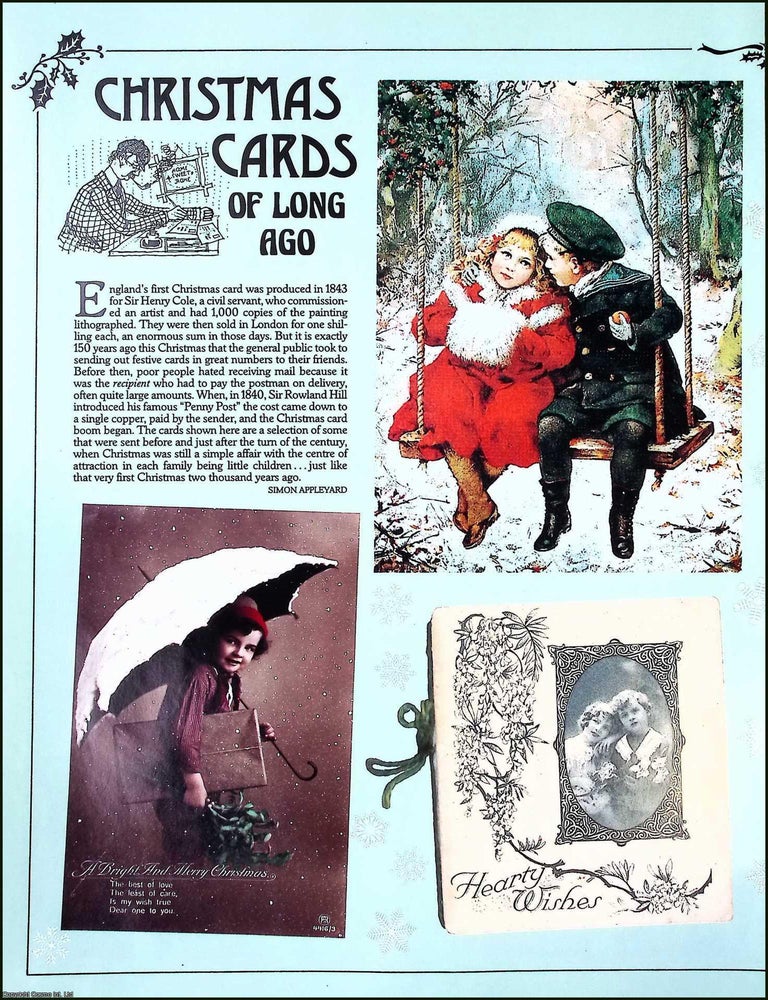 Item #522103 Christmas Cards : England's first Christmas Cards. Several pictures and...