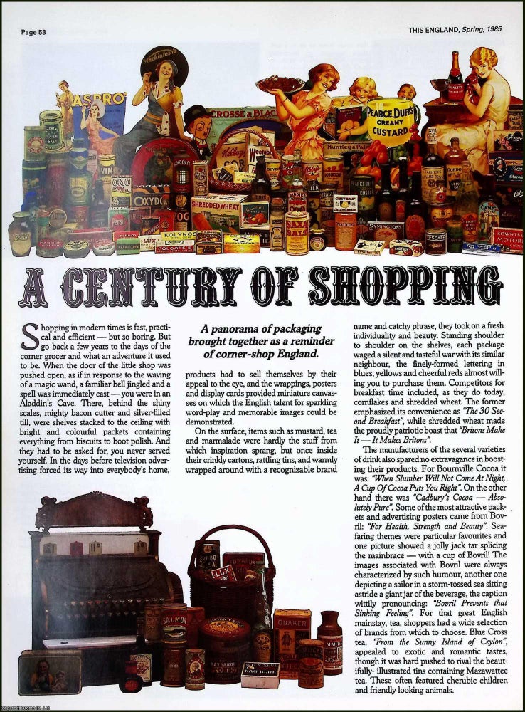 Item #522107 A Century of Shopping : A reminder of corner-shop England. Several pictures and...
