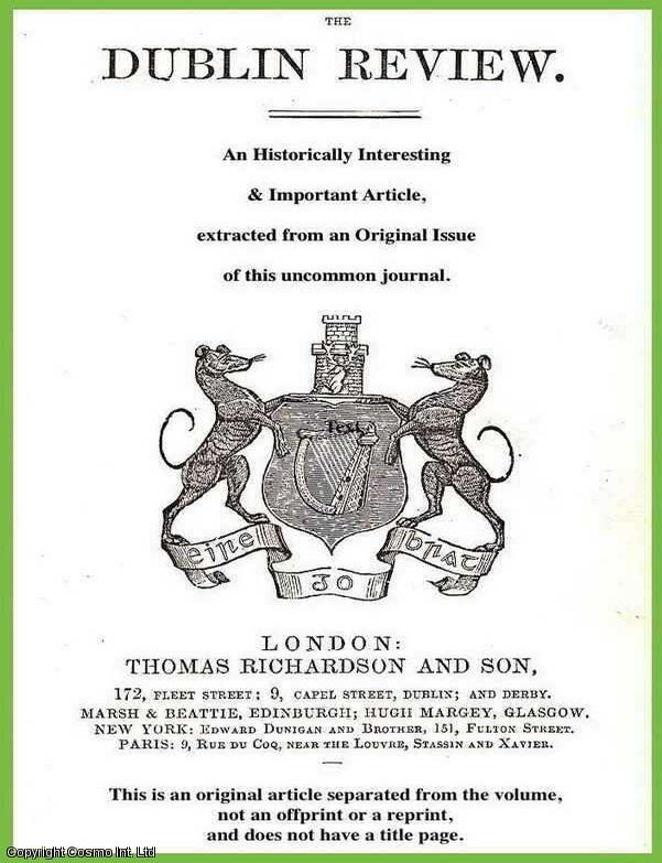 Item #601249 Buddhist sects in Japan. A rare article from the Dublin Review, 1895. Charles de Harlez