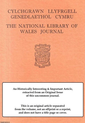 Item #604621 Aberystwyth 700. An original article from The National Library of Wales Journal,...