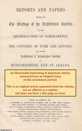 Item #607274 Institutions to Benefices in The Diocese of Lincoln. An original article from...