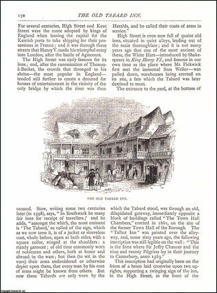 Item #607535 The Old Tabard Inn. An original article from The Antiquary Magazine, 1885. W. C. Millar